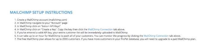 Connect MailChimp